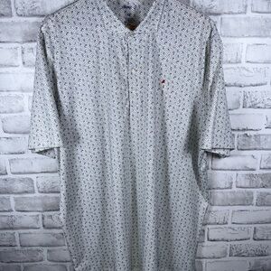 johnnie-O Performance Stretchy Golf Polo Alcohol Print Mens XL